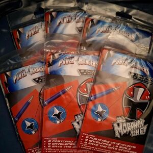 Power Rangers Ninja Steel Party Supplies Invitations w/ Add On Goodies